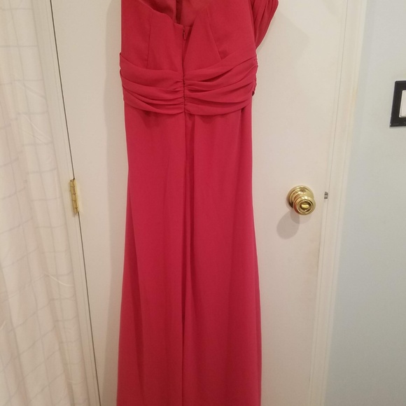 David's Bridal Pink Strapless Dress - Picture 2 of 5